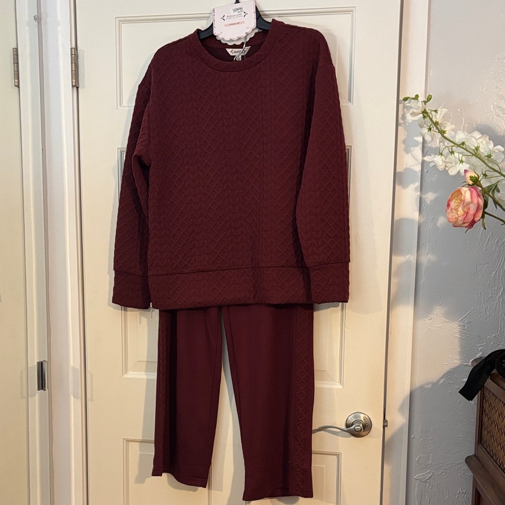 Nanette Lepore women’s lounge Set in Deep Red